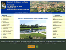 Tablet Screenshot of neukirchen-walde.ooe.gv.at